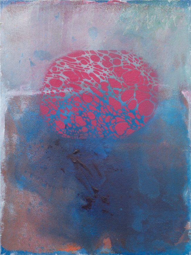 <strong>Baum II</strong> (2023) | Acryl auf Leinwand | 40 × 30 cm