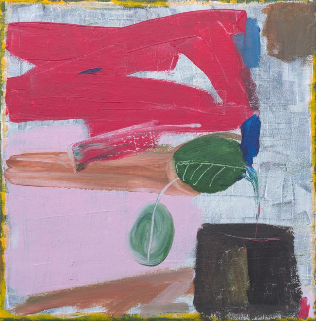 <strong>Pflanze</strong> (2024) | Acryl auf Leinwand | 30 × 30 cm