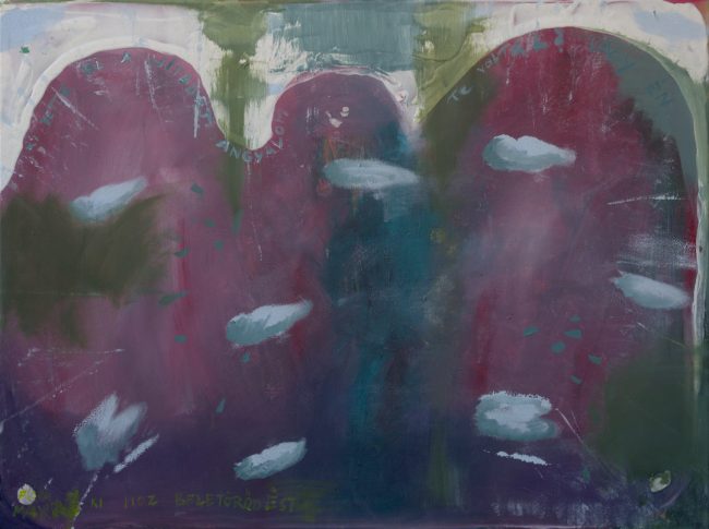 <strong>Engel</strong> (2023) | Acryl auf Leinwand | 60 × 80 cm